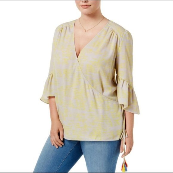 Melissa McCarthy Seven7 Tops - NEW Melissa McCarthy Seven7 1X wrap blouse top